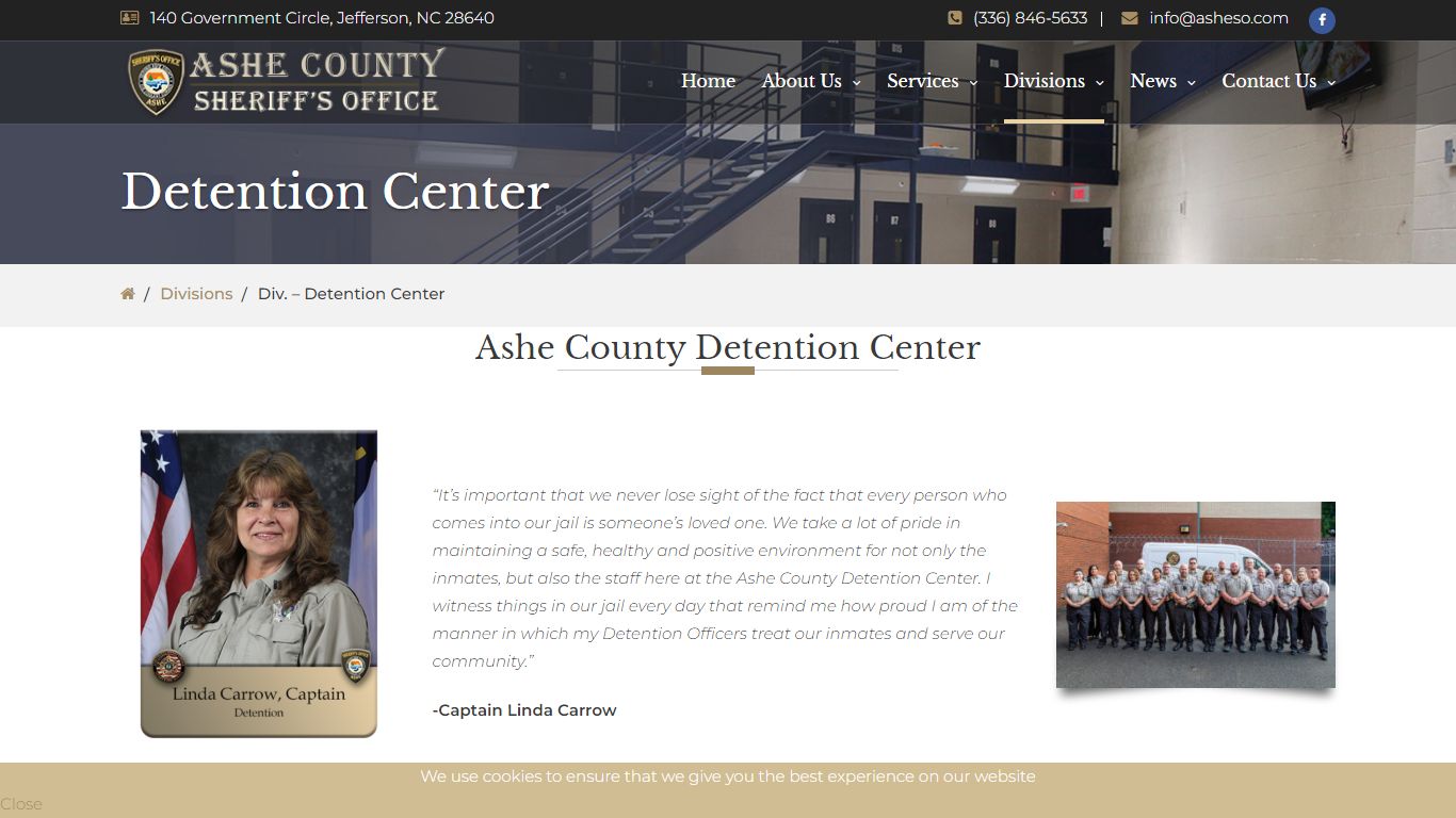 Ashe Sheriff - Detention Center - Ashe County Sheriff's Office